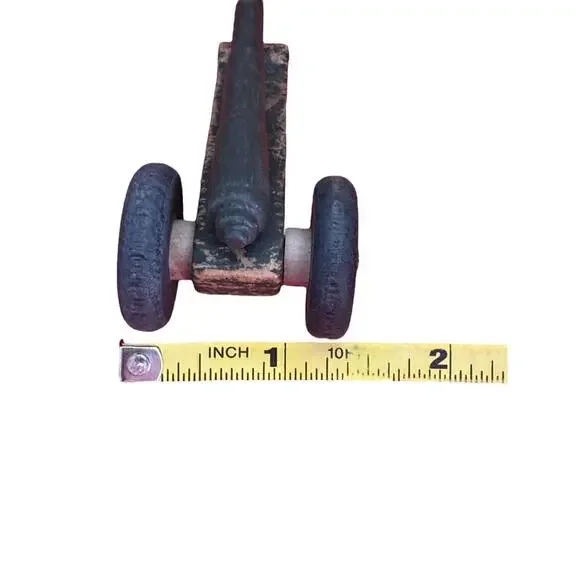 Vintage Wood Toy Field Military Artillery Cannon Collectible - Picture 6 of 7